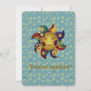 Invitations de la fête des étoiles de Sun Moon