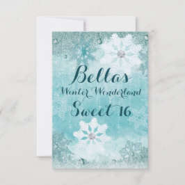 Invitations de la fête des merveilles hivernales c
