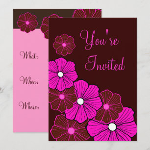 Invitations de la fête d'été de Luau Hawaiian Trop
