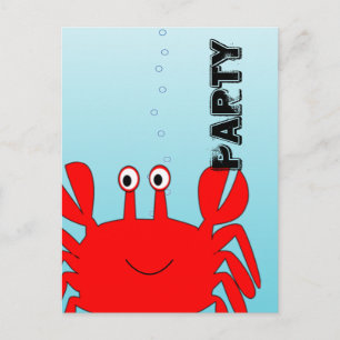 Invitations de la fête du crabe rouge