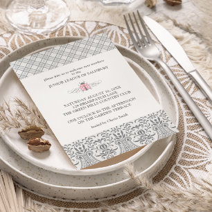 Invitations de la fête du jardin de Ladybug