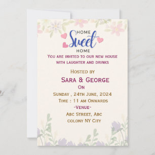 Invitations de la Fête du réchauffement du foyer
