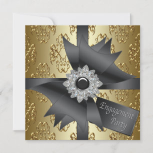 Invitations de la Gold Engagement Party