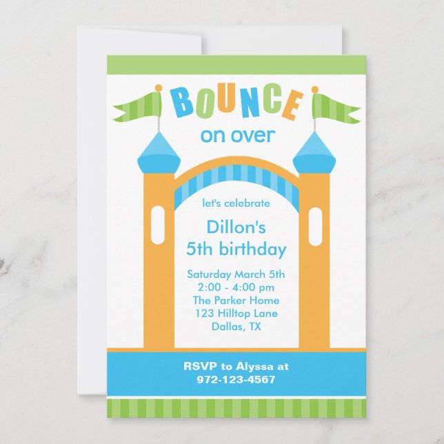Invitations de la Maison Bounce (Devant)