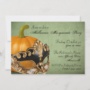 Invitations de la mascarade d'Halloween