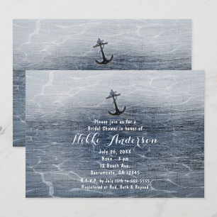 Invitations de la mer marine marine dans un cadre 