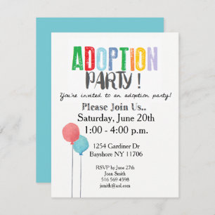 Invitations de la partie Adoption