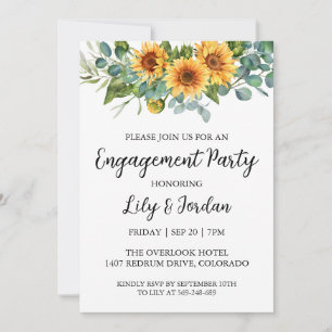 Invitations de la partie de fiançailles d'Eucalypt