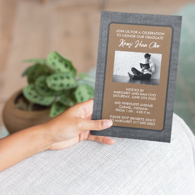 Invitations de la Partie de Graduation [Brown] (Créateur téléchargé)