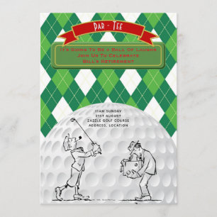 Invitations de la partie de retraite de golf Vinta