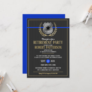 Invitations de la partie de retraite de l'agent de