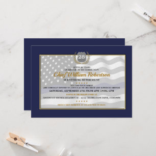 Invitations de la partie de retraite de l'agent de