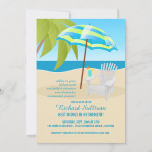 Invitations de la partie de retraite tropicale