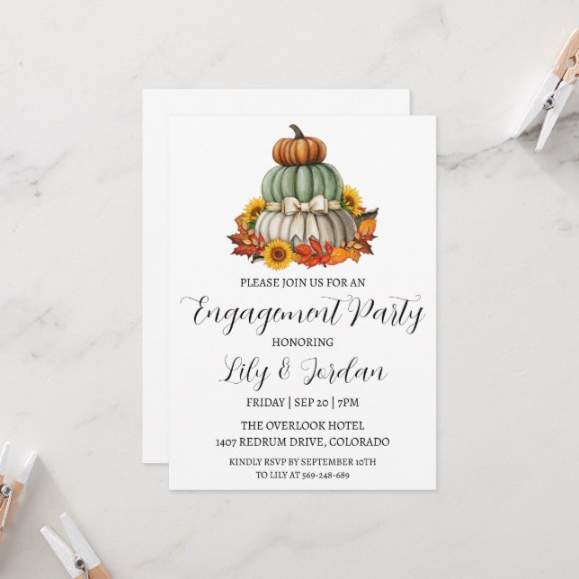 Invitations de la partie d'engagement de l'automne (Devant/Arrière en situation)