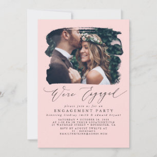 Invitations de la partie d'engagement photo - Nous