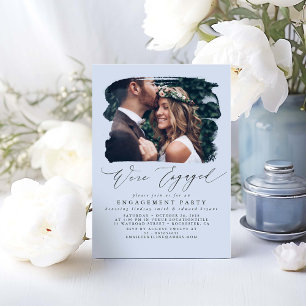Invitations de la partie d'engagement photo - Nous