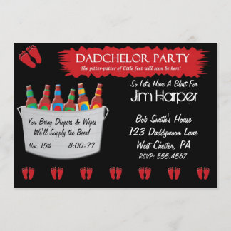 Invitations de la partie des couches de couches de