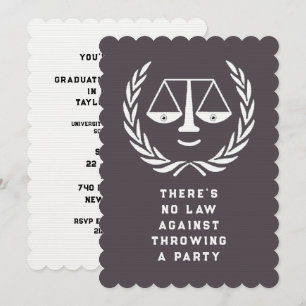 Invitations de la partie des diplômés de l'école d