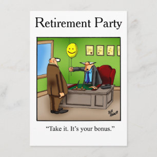 Invitations de la partie Humour de retraite "spéci