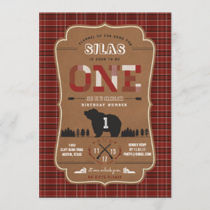 Invitations de la première fête d'anniversaire du
