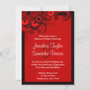 Invitations de la répétition du Mariage de la Flor
