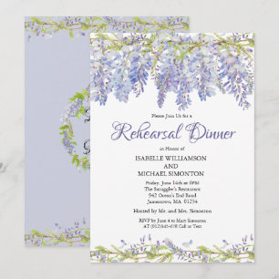 Invitations de la répétition florale violette