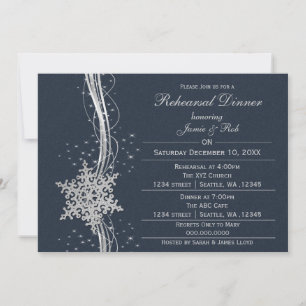 invitations de la répétition Mariage de flocon d'a