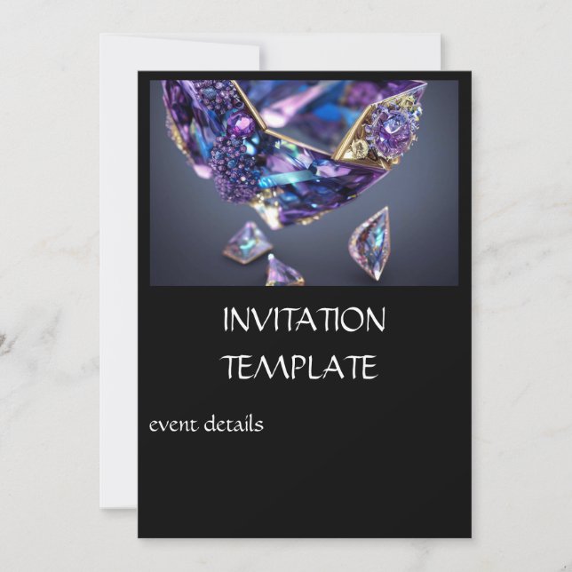 Invitations de la soirée Diamond Jewels (Devant)