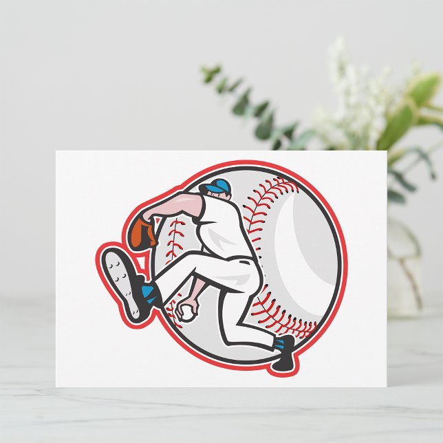 Invitations de lanceur de baseball (Créateur téléchargé)