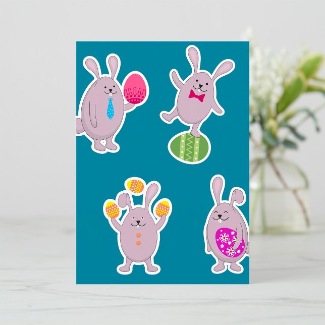 Invitations de lapins de Pâques (Créateur téléchargé)