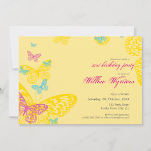 INVITATIONS DE L'ÉVÉNEMENT SPÉCIAL :: papillons 6L