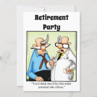Invitations de l'Humour de retraite Médicale amusa