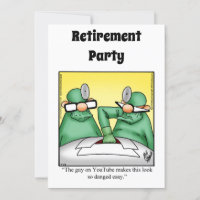 Invitations de l'Humour de retraite Médicale amusa