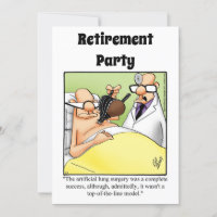 Invitations de l'Humour de retraite Médicale amusa