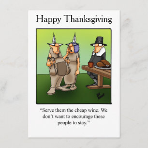 Invitations de l'Humour de Thanksgiving "Spectickl