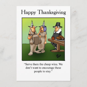 Invitations de l'Humour de Thanksgiving "Spectickl