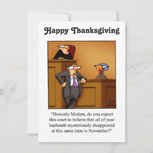 Invitations de l'Humour de Thanksgiving "Spectickl