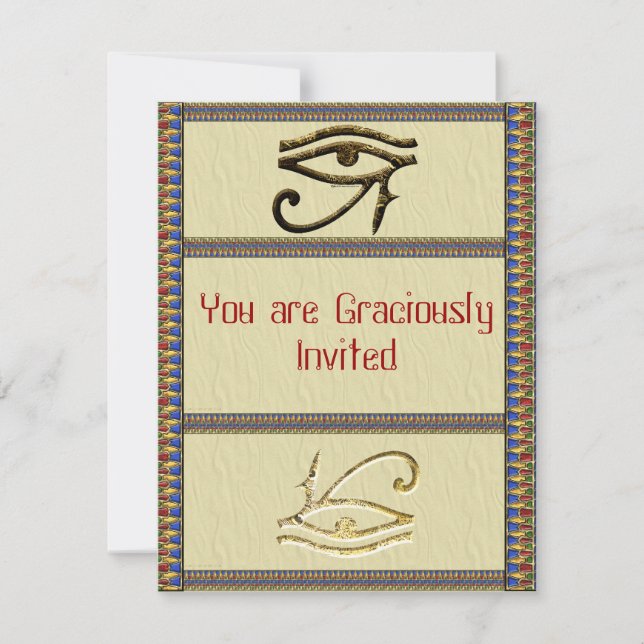 Invitations de l'oeil d'Horus (Devant)
