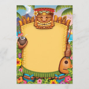 Invitations de Luau, invitations hawaïennes de