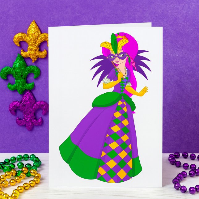 Invitations de Mardi Gras Queen (Créateur téléchargé)