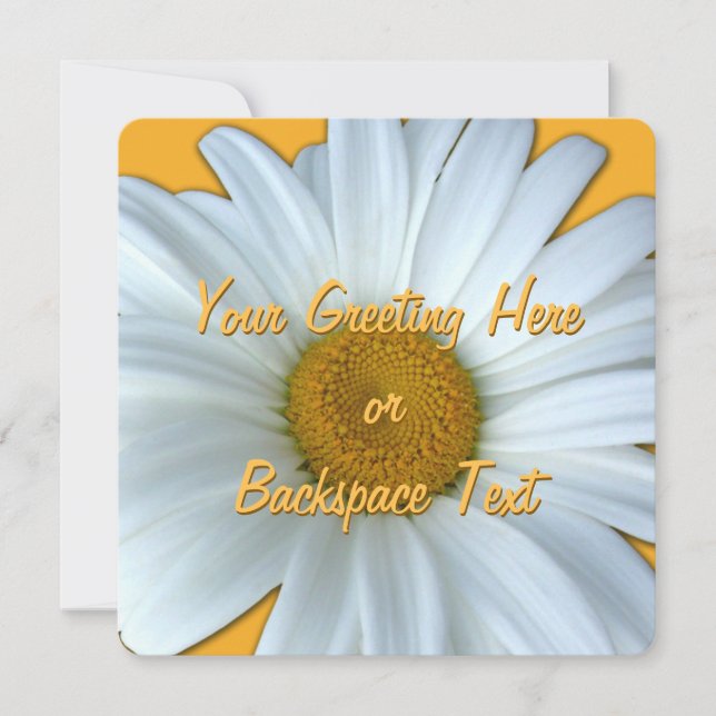 Invitations de marguerite Carte RSVP personnalisée (Devant)