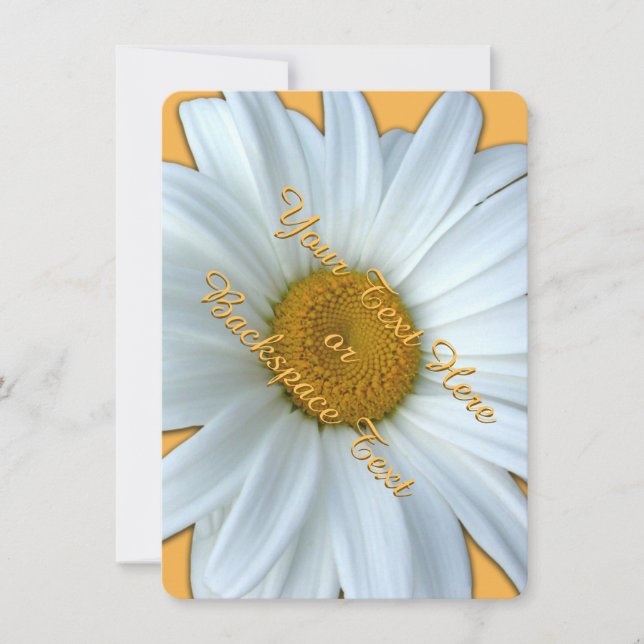 Invitations de marguerite Carte RSVP personnalisée (Devant)