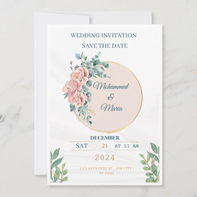 Invitations de mariage (Devant)