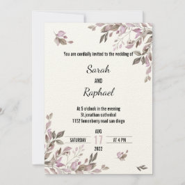 Invitations de mariage