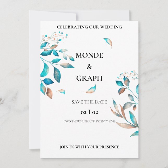 Invitations de mariage (Devant)