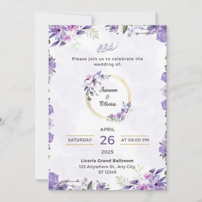 Invitations de mariage (Devant)