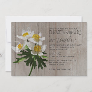 Invitations de mariage à l'anémone russe