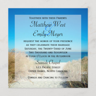Invitations de mariage à Seagrass Beach