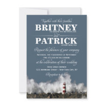 Invitations de mariage à thème nautique du phare