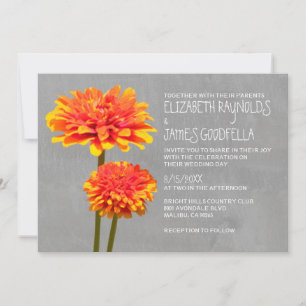 Invitations de mariage à Zinnia